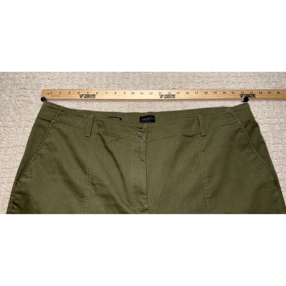 Talbots Supersoft Cargo Pants High Waist Crop Straight Leg Green Size 22W NWT - Picture 6 of 7